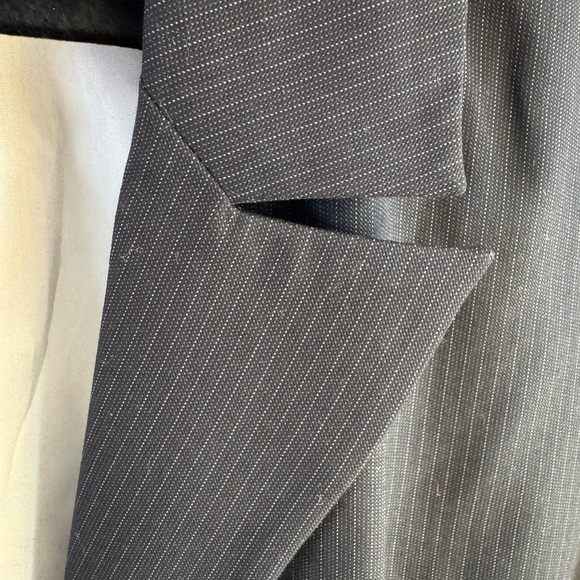 Smart Set Charcoal Pinstripe Blazer - Picture 4 of 9